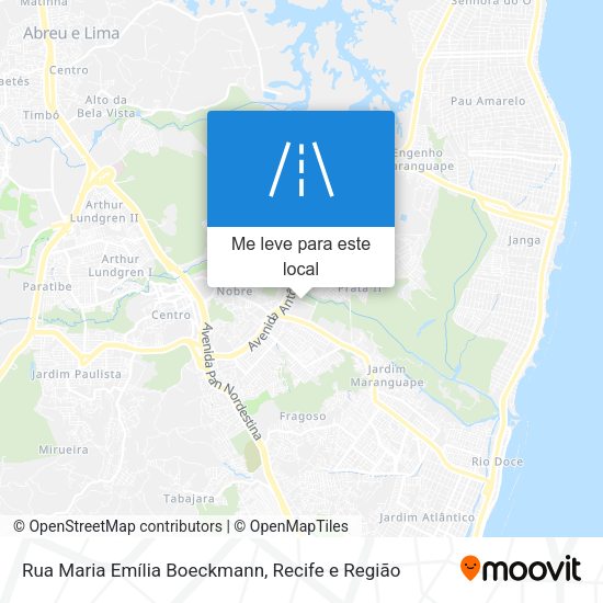 Rua Maria Emília Boeckmann mapa