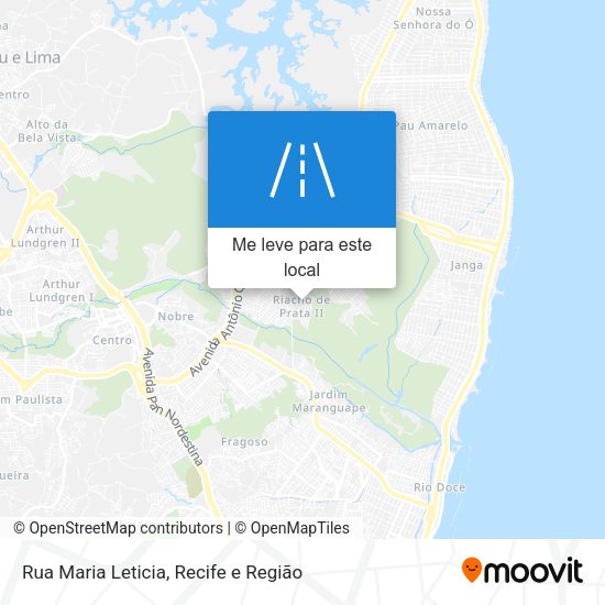 Rua Maria Leticia mapa