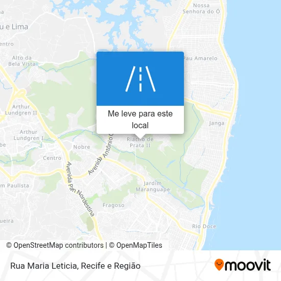 Rua Maria Leticia mapa