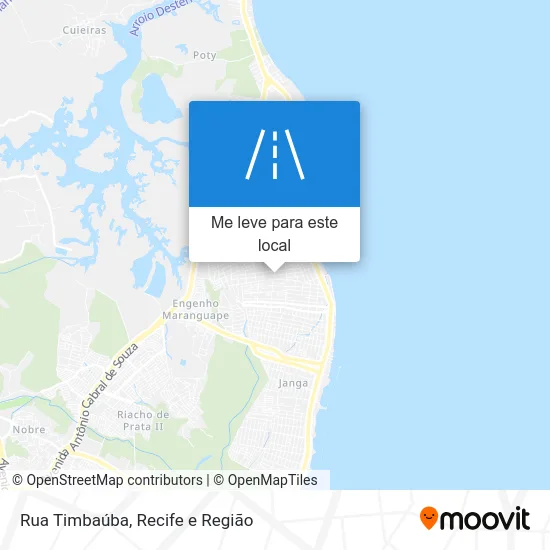 Rua Timbaúba mapa