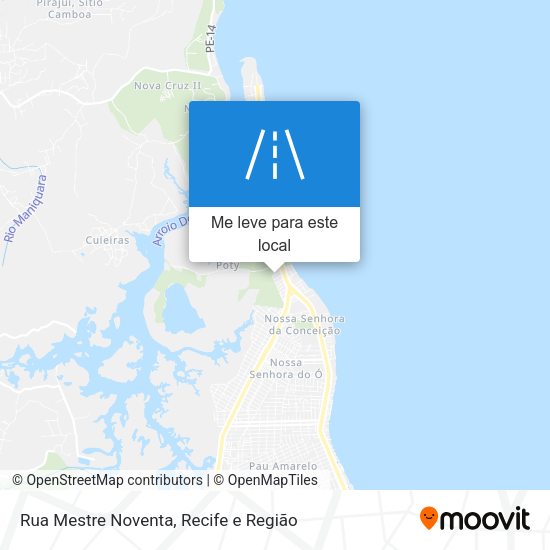 Rua Mestre Noventa mapa