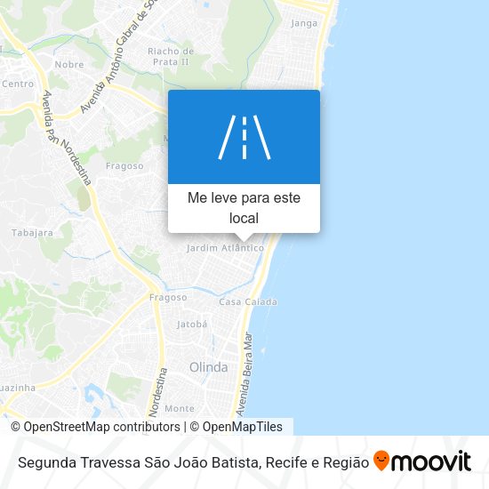Segunda Travessa São João Batista mapa