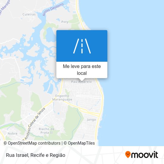 Rua Israel mapa