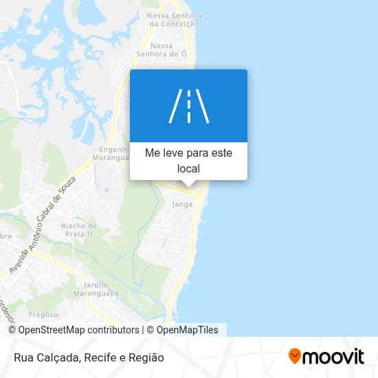 Rua Calçada mapa