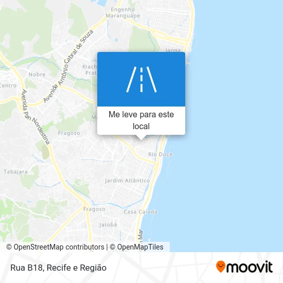 Rua B18 mapa