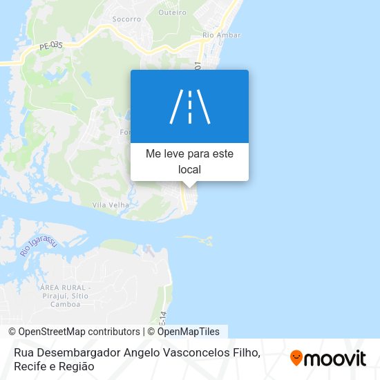 Rua Desembargador Angelo Vasconcelos Filho mapa