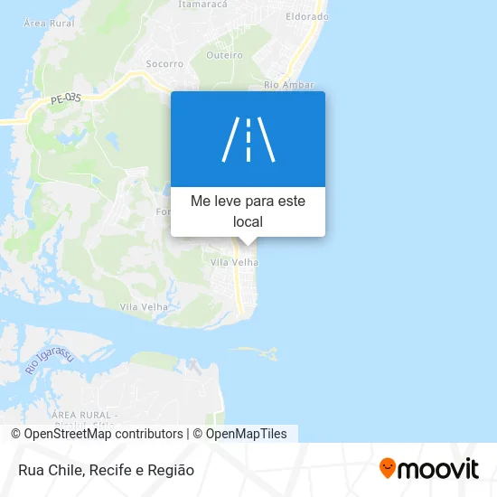 Rua Chile mapa