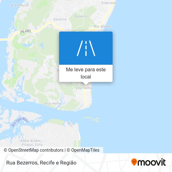 Rua Bezerros mapa