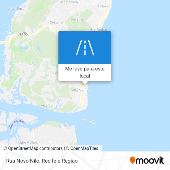 Rua Novo Nilo mapa