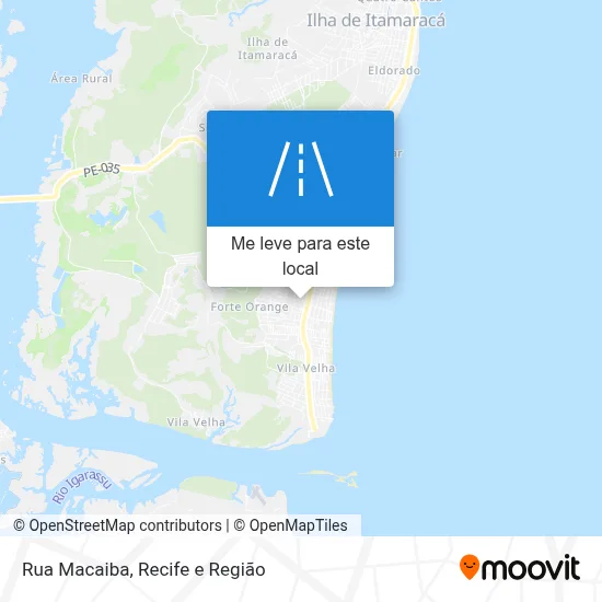 Rua Macaiba mapa