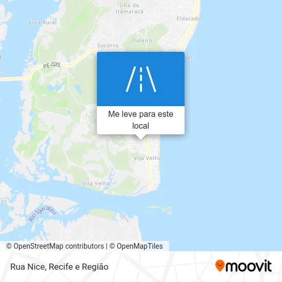 Rua Nice mapa
