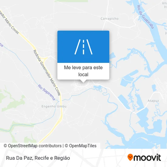 Rua Da Paz mapa