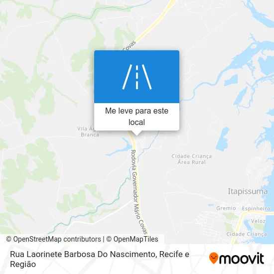 Rua Laorinete Barbosa Do Nascimento mapa