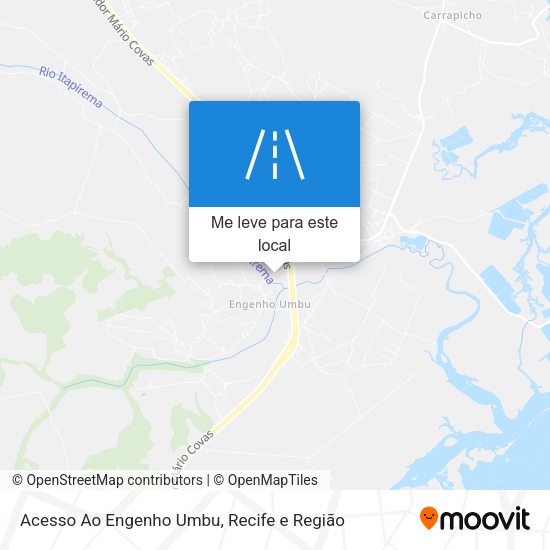 Acesso Ao Engenho Umbu mapa