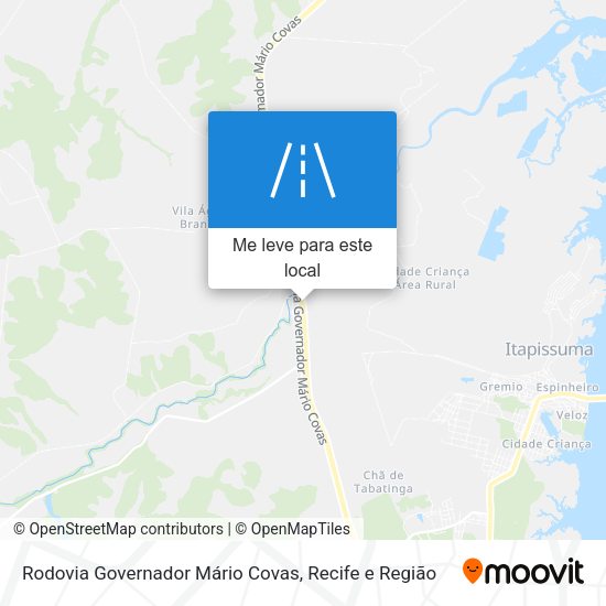 Rodovia Governador Mário Covas mapa