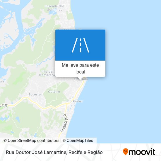 Rua Doutor José Lamartine mapa