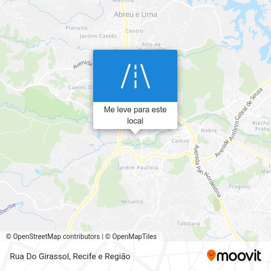 Rua Do Girassol mapa