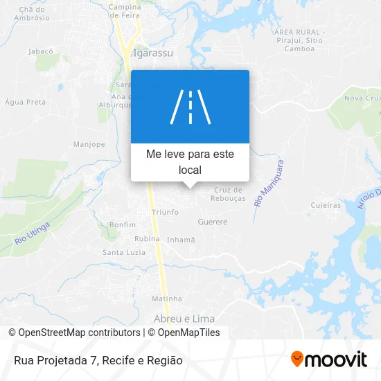 Rua Projetada 7 mapa