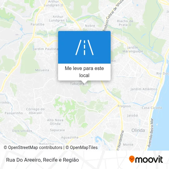 Rua Do Areeiro mapa