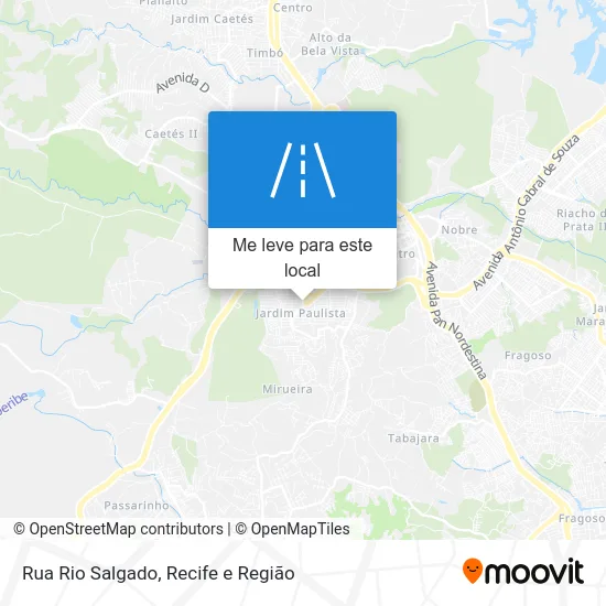 Rua Rio Salgado mapa