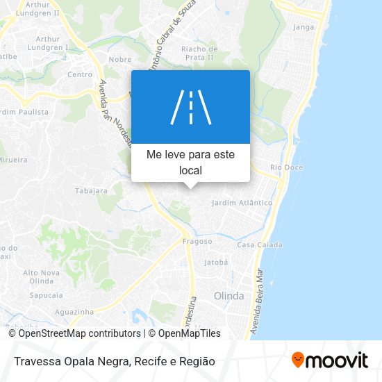 Travessa Opala Negra mapa
