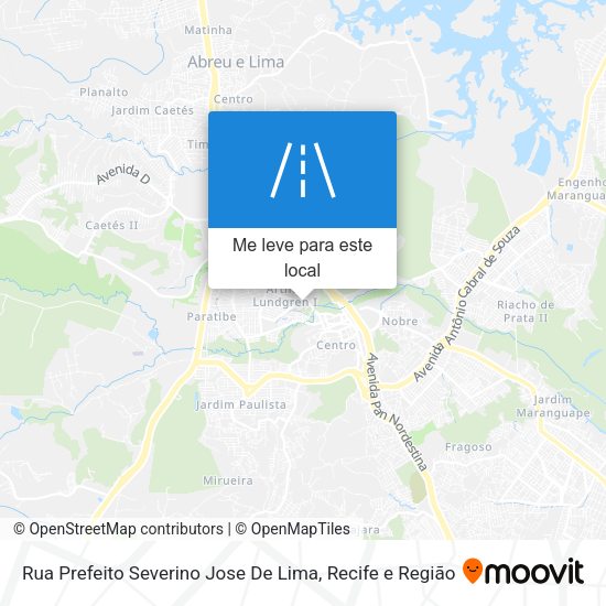 Rua Prefeito Severino Jose De Lima mapa
