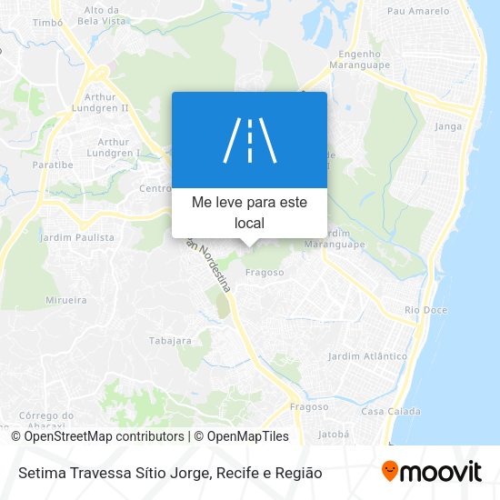 Setima Travessa Sítio Jorge mapa