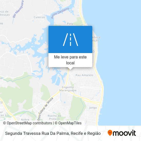 Segunda Travessa Rua Da Palma mapa