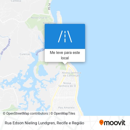 Rua Edson Nieling Lundgren mapa