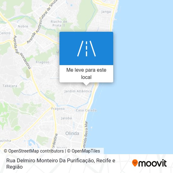 Rua Delmiro Monteiro Da Purificação mapa