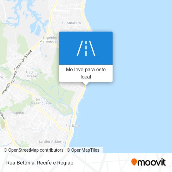 Rua Betânia mapa
