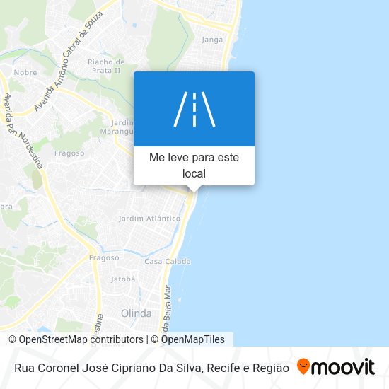 Rua Coronel José Cipriano Da Silva mapa