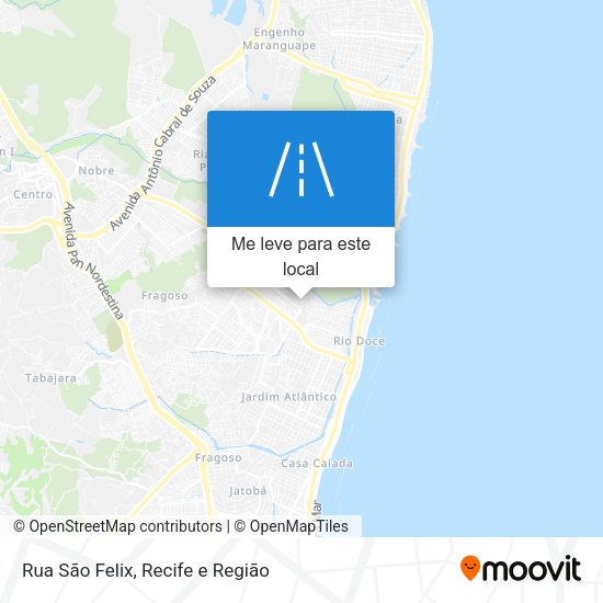 Rua São Felix mapa