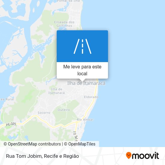Rua Tom Jobim mapa