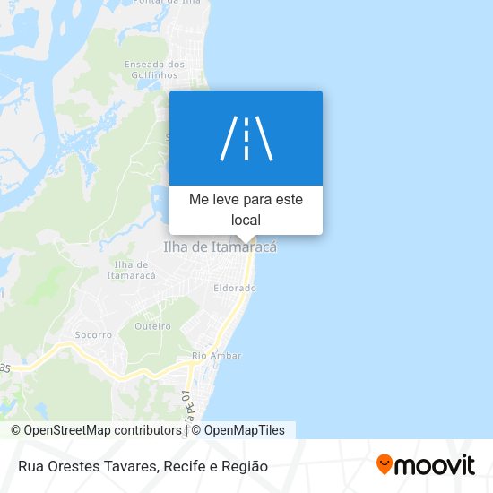 Rua Orestes Tavares mapa