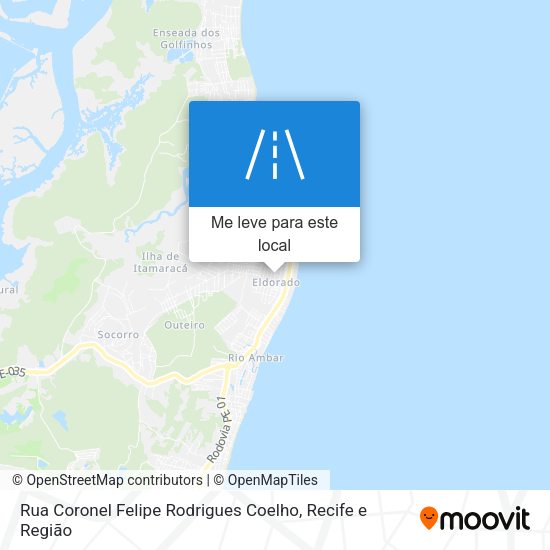 Rua Coronel Felipe Rodrigues Coelho mapa