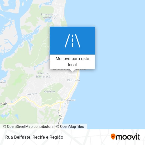 Rua Belfaste mapa