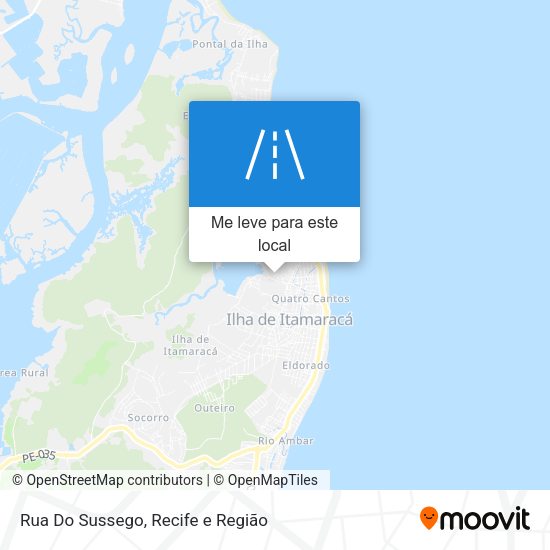 Rua Do Sussego mapa