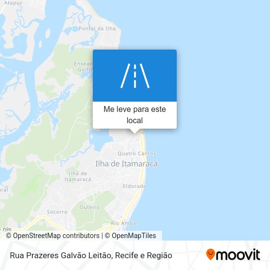 Rua Prazeres Galvão Leitão mapa