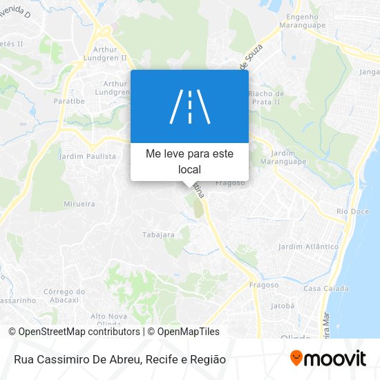 Rua Cassimiro De Abreu mapa
