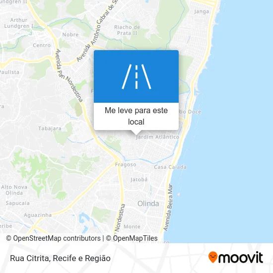 Rua Citrita mapa