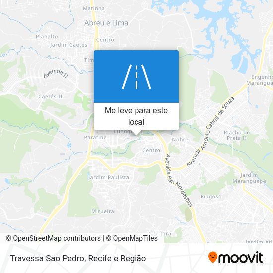 Travessa Sao Pedro mapa