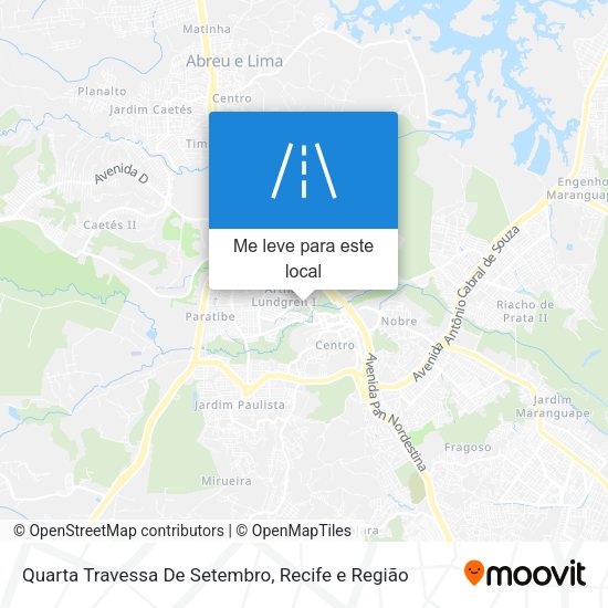 Quarta Travessa De Setembro mapa