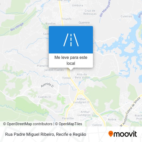 Rua Padre Miguel Ribeiro mapa