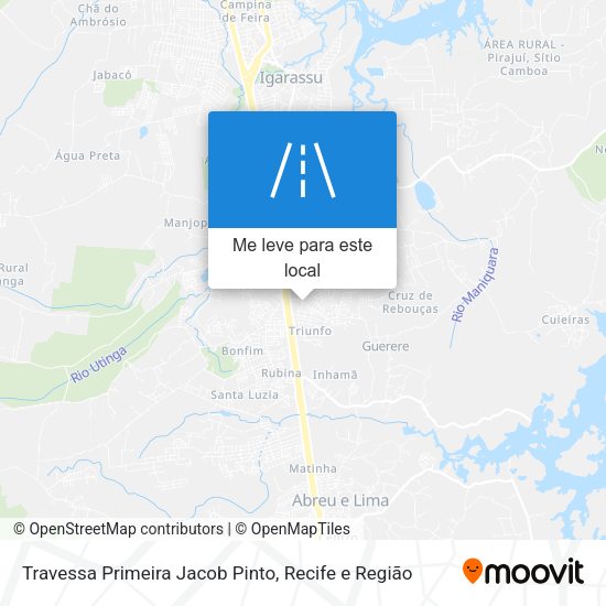 Travessa Primeira Jacob Pinto mapa