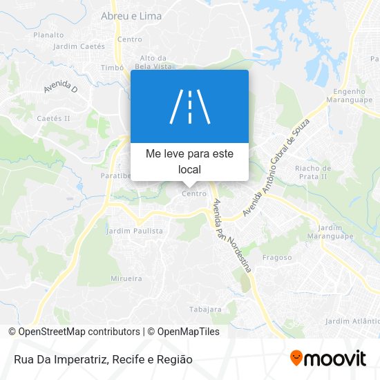 Rua Da Imperatriz mapa
