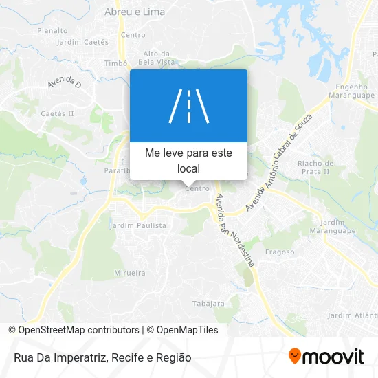 Rua Da Imperatriz mapa