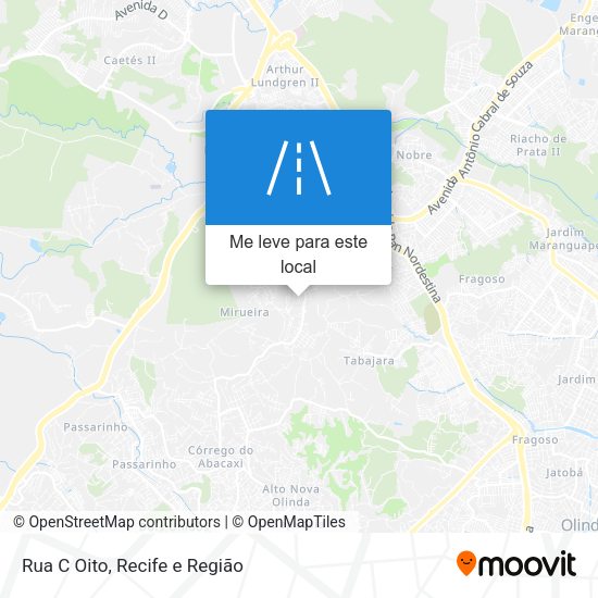 Rua C Oito mapa