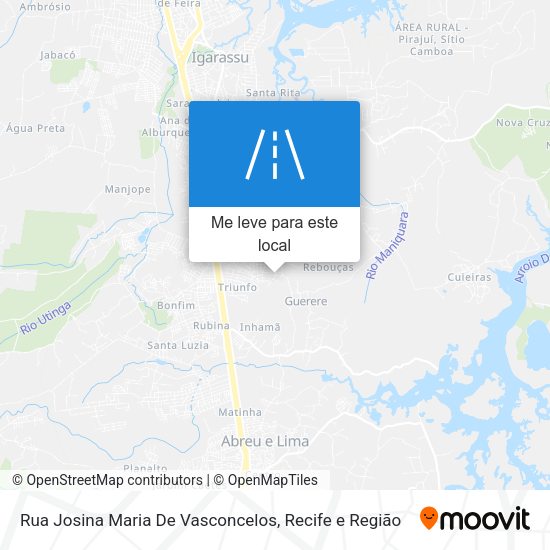 Rua Josina Maria De Vasconcelos mapa