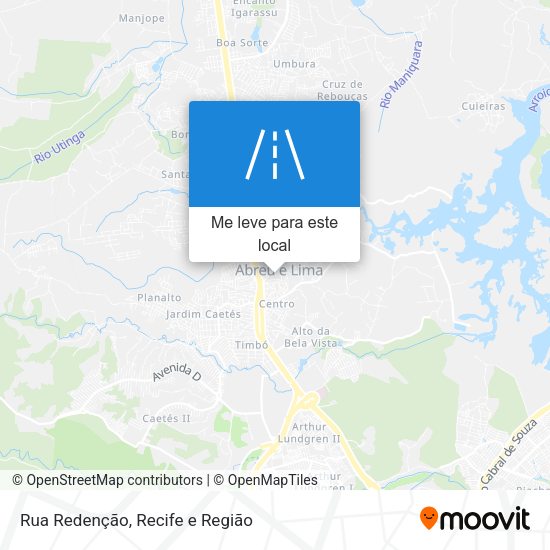 Rua Redenção mapa